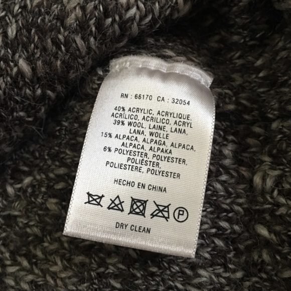 Sparrow Brown Alpaca Wool Fringe Pencil Skirt - Picture 7 of 9